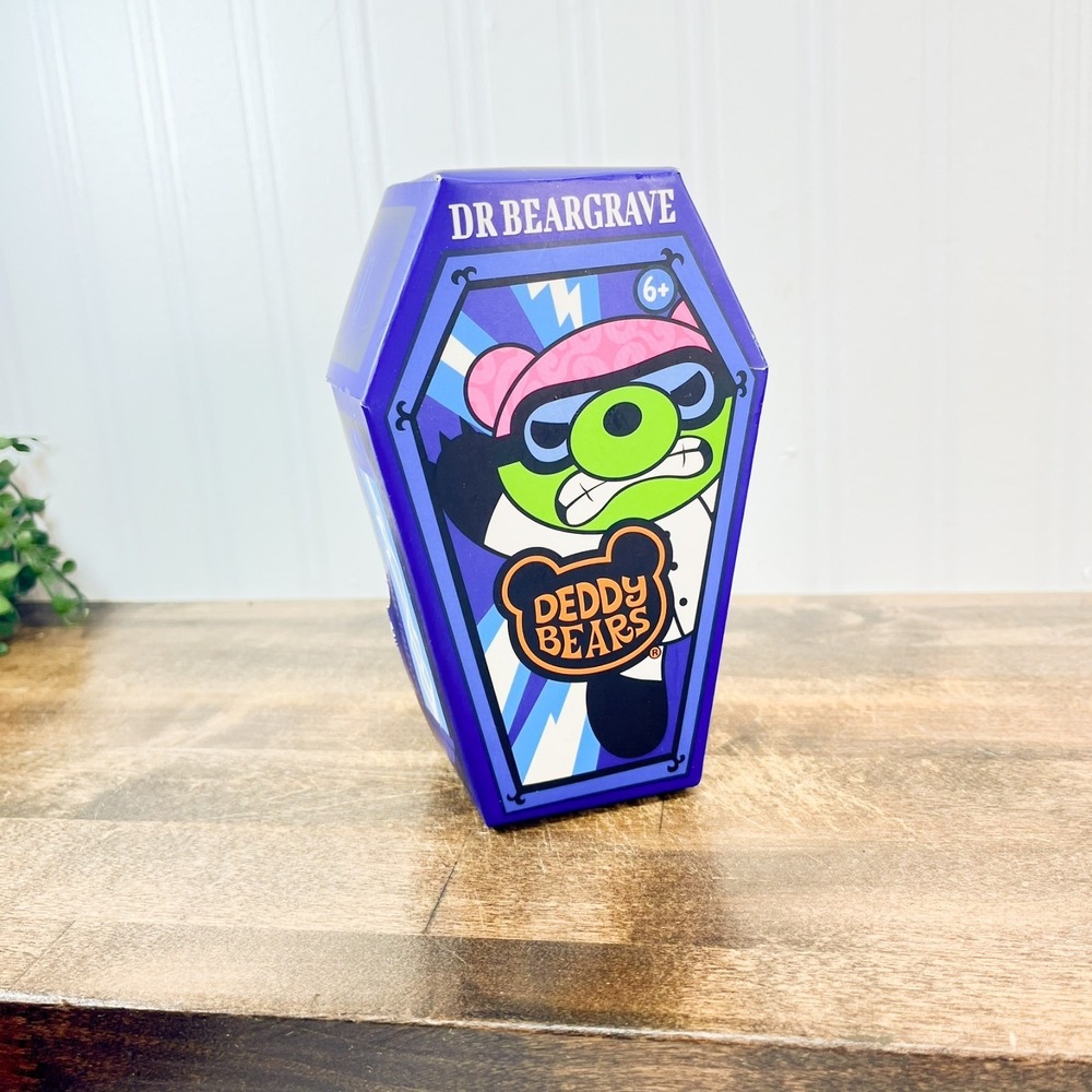 Deddy Bears 5" Plush Dr Beargrave In Coffin Brand New